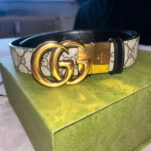 Gucci Accessories - Gucci Double G Reversible Belt Sz 90cm